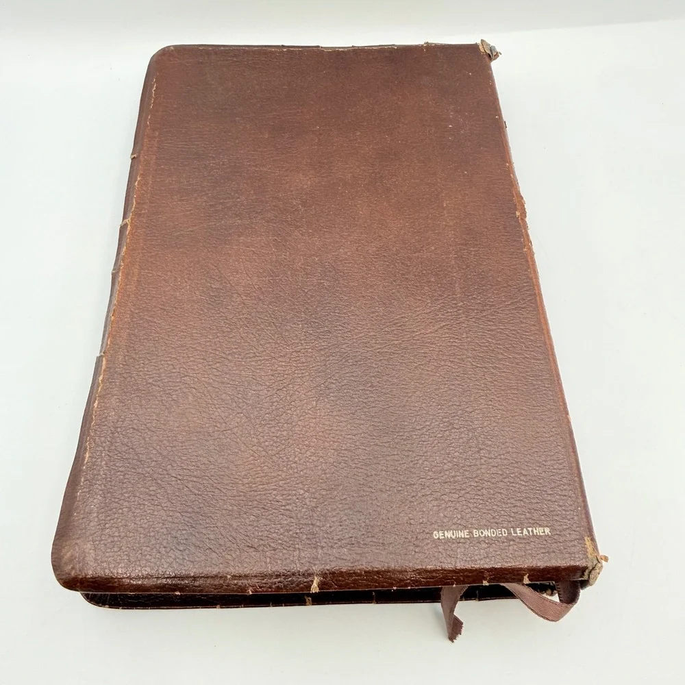 Thomas Nelson Topical Chain Study Bible 964BR Brown Bonded Leather 1989 Indexed - Picture 7 of 11